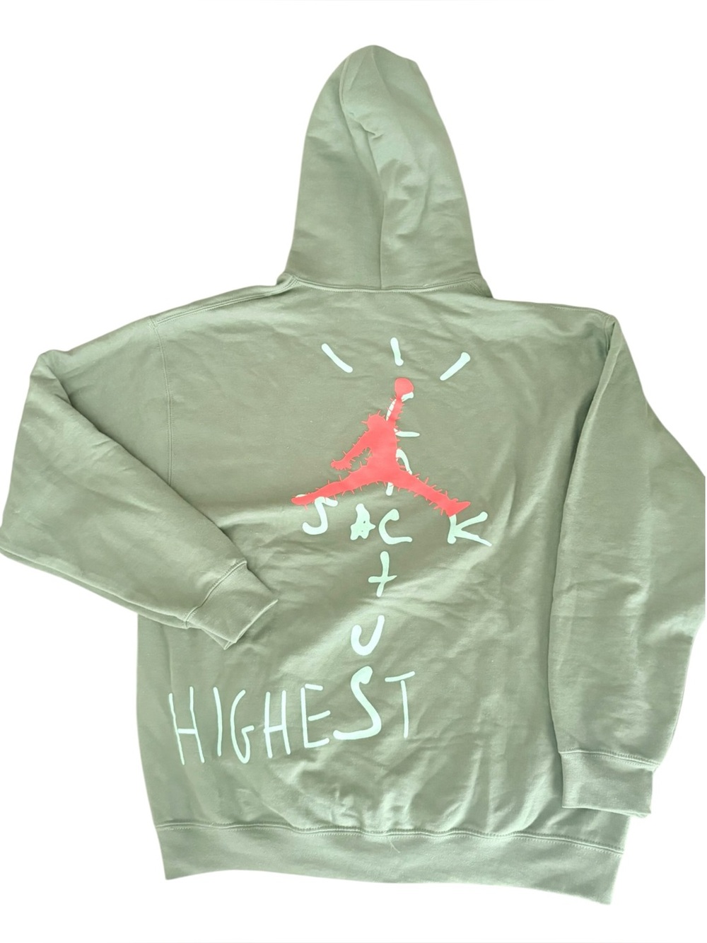 Travis Scott Jordan Cactus Jack Highest Hoodie Mens Size Large